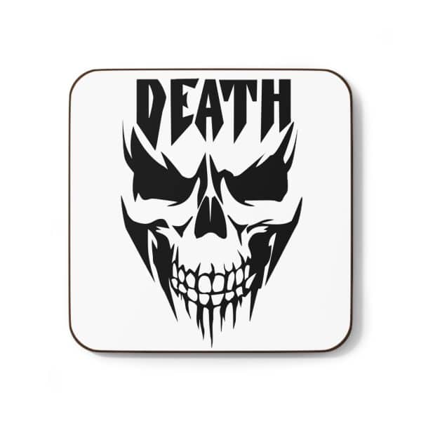 Death Hardboard Back Coaster